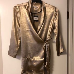 Chic wrap shirt. Never worn!